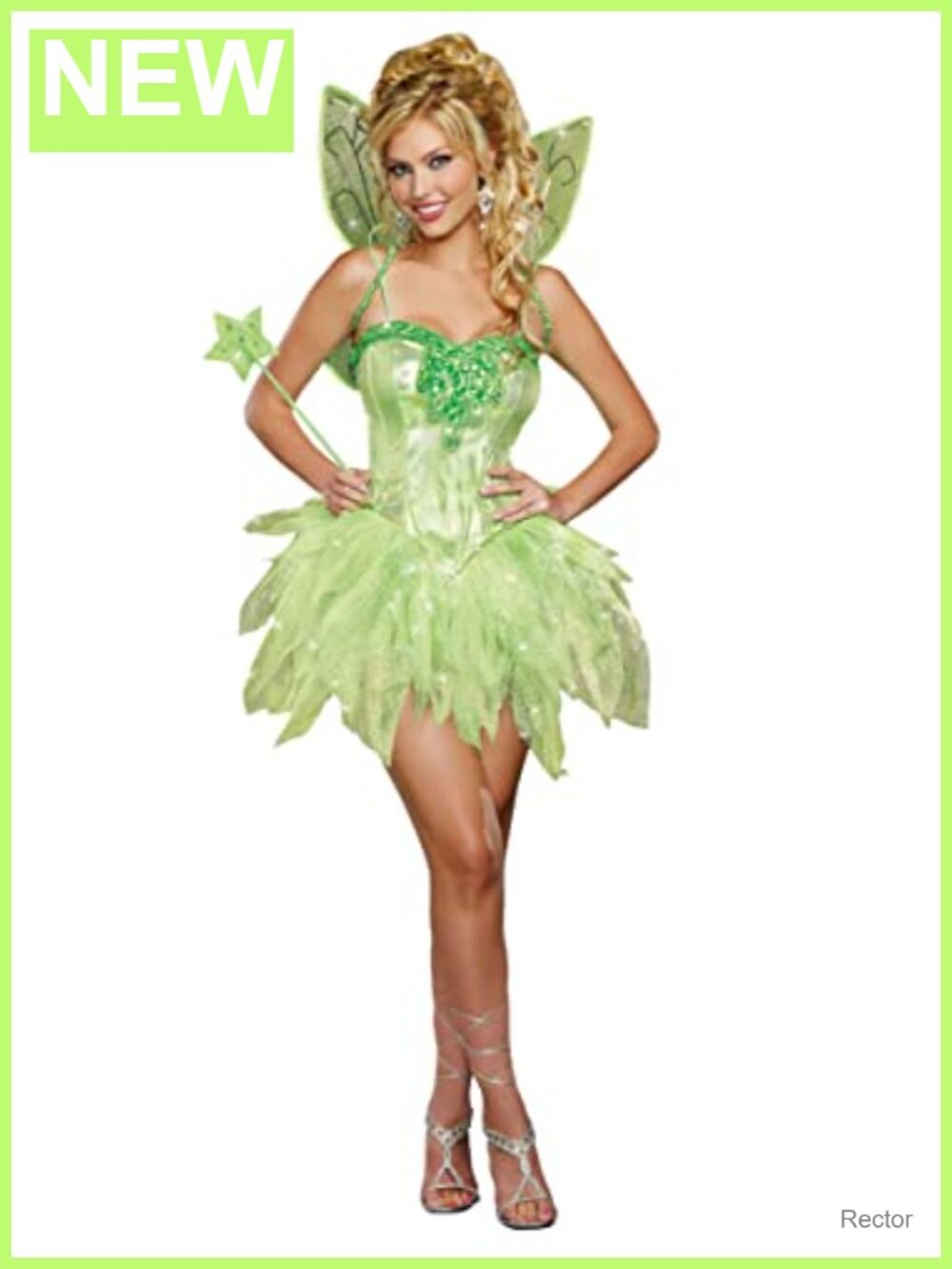 Holographic Fairy Costume Dress Corset Tutu With Wings Wand